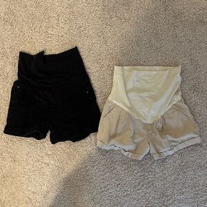 Pinkblush Black and Cream Women Shorts